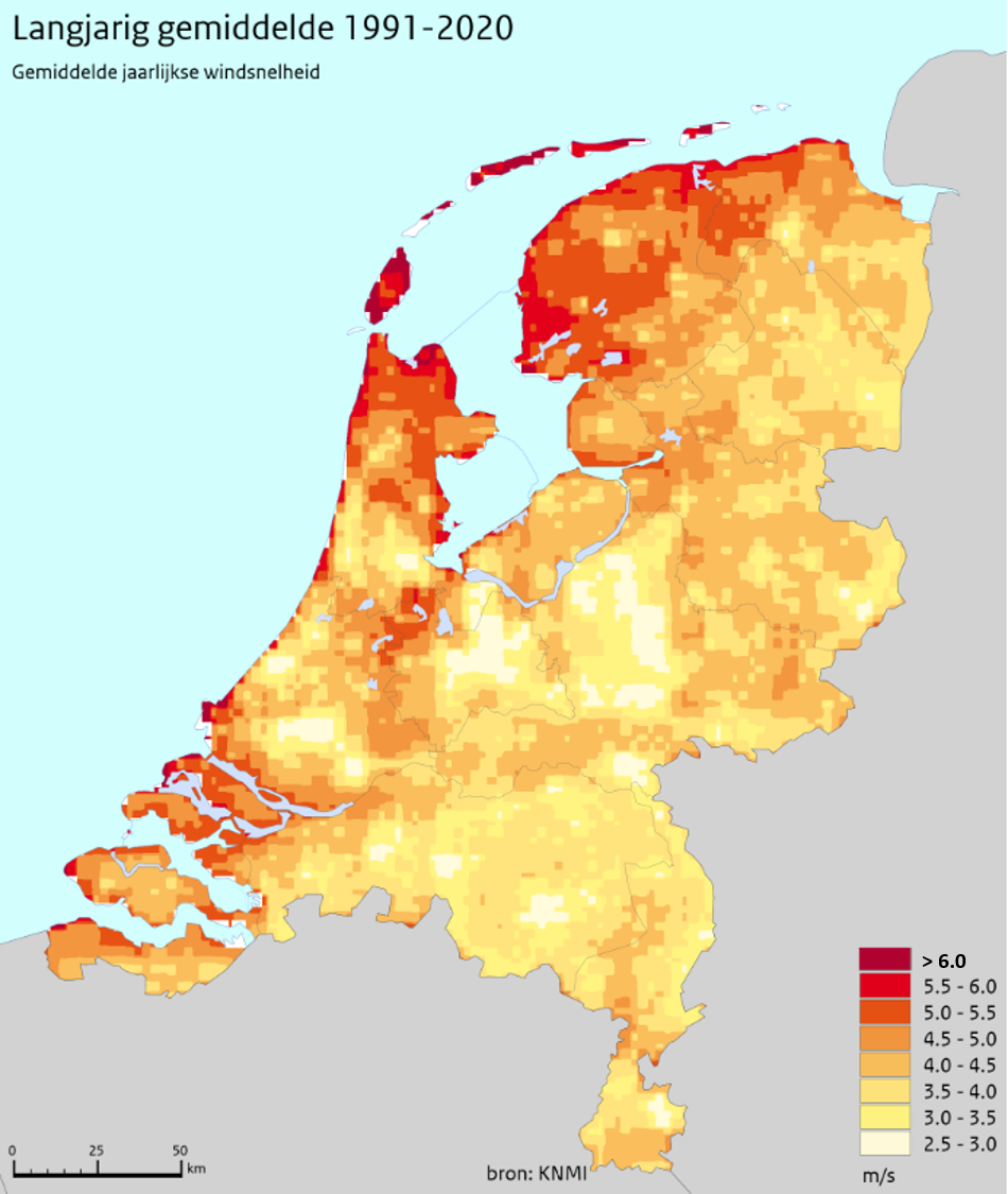 Welke maat wing is afhankelijk van de wind.